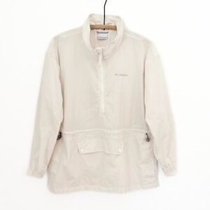 Columbia Paracutie Anorak Windbreaker Chalk Cream Women Small Gorpcore